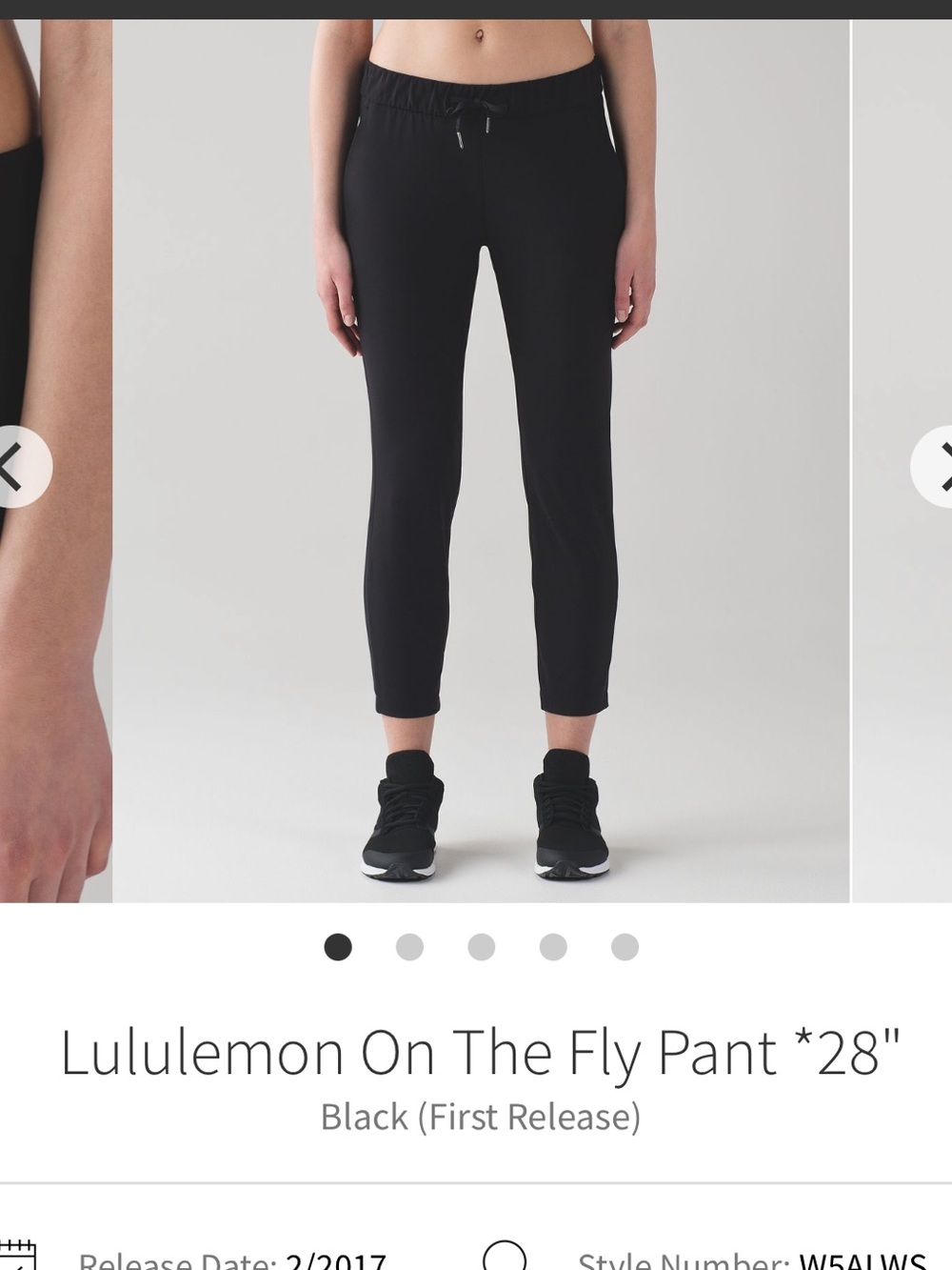 lululemon athletica On The Fly Pant - Black size 4